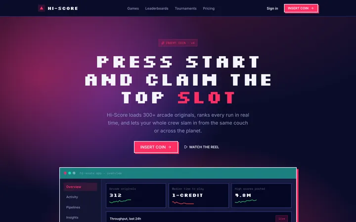 Arcade design skill — live UI demo