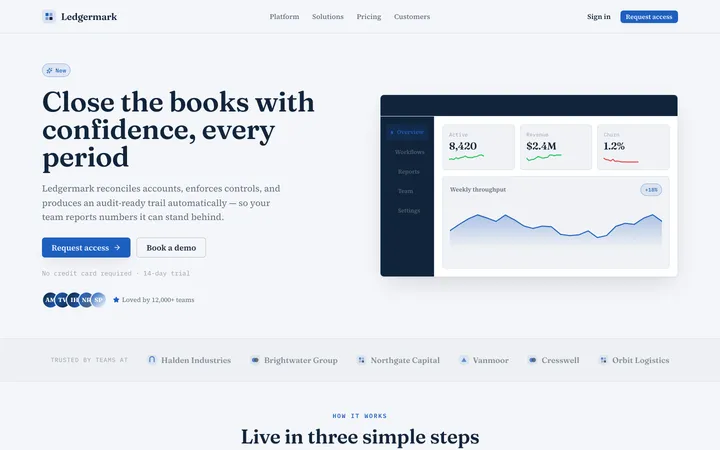 Corporate design skill — live UI demo