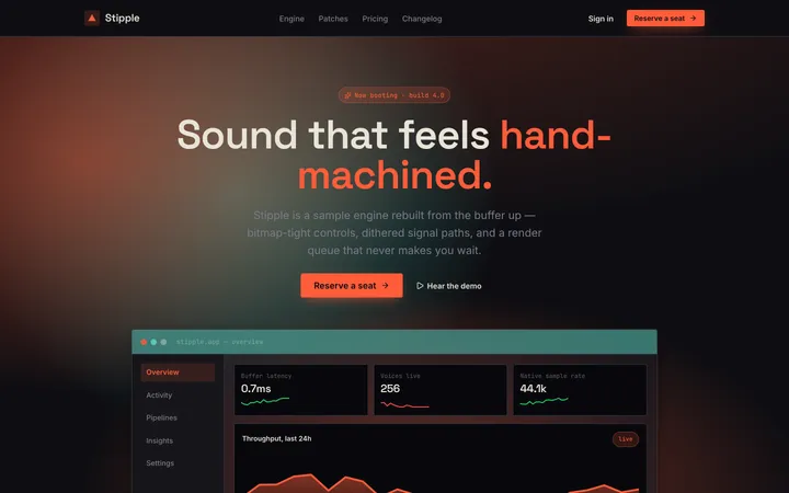 Dithered design skill — live UI demo