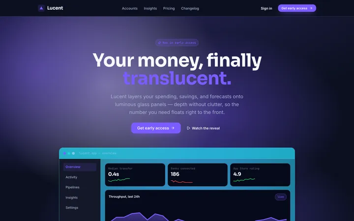 Glassmorphism design skill — live UI demo
