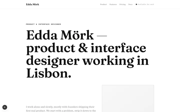 Minimal design skill — live UI demo