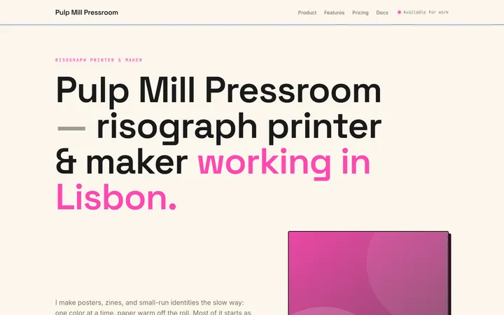 Riso design skill — live UI demo